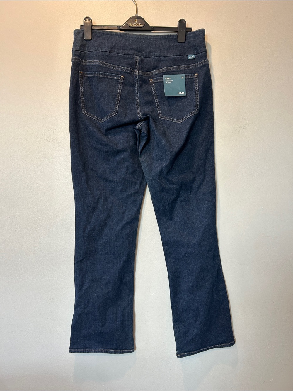 Jag Jeans Dark Blue Flare Pull-On Wide Leg - Picture 8 of 8